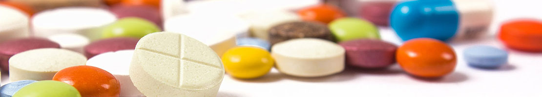Medications on a table